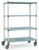 MetroMax Q Stem Caster Cart - Open Grid Shelves