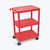 LUXOR HE Series Utility Cart in red