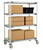 MetroMax i Stem Caster Carts - Solid Shelves MetroMax i Stem Caster Carts - Solid Shelves