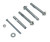 Vestil AS-124-4PK Anchor bolts for concrete (4) 1/2"x4"