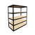 Black Bulk Rack - 5 Shelf Units - Particle Board