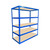 Blue Bulk Rack - 5 Shelf Units - Particle Board