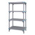 Millenia 4-Tier Vented Shelving Unit - 24" Wide x 50" High Millenia 4-Tier Vented Shelving Unit - 24" Wide x 50" High