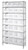 Quantum WR8-239CL Clear-View Ultra Stack and Hang Bin Wire Shelving