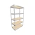 Material Flow 5A-3612-84W-SR Silver 5-Shelf Unit