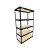 Material Flow Black Bulk Shelving - 5 Shelf Units - Particle Board
