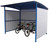 Vestil MDS-96-BK Steel Multi Duty Bicycle Shelter