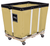 Vinyl Basket Trucks with Wood Base - 4 Bushel - Tan - Permanent Liner Vinyl Basket Trucks with Wood Base - 4 Bushel - Tan - Permanent Liner