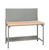 Little Giant Welded Steel Workbench with Butcher Block Top & Louvered Panel Model No. WSJ2-3060-36-LP