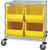 Quantum WRC2-36-3036-976 Bin Transfer Cart with Yellow Hulk Containers