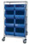 Quantum WRC2-63-3036-974976 Bin Transfer Cart with Blue Hulk Containers Quantum WRC2-63-3036-974976 Bin Transfer Cart with Blue Hulk Containers