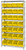 Quantum WR8-239 Giant Open Hopper Wire Shelving with Yellow Bins
