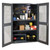 Durham 48 Inch Wide Ventilated 5-S Storage Cabinet with Steel Pegboard and 2 Adjustable Shelves Model No. EMDC-482472-PB-2S-95