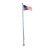 20 Ft High Stainless Steel Flag Pole Model FLP-20-SS