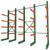 Material Flow Single Sided Structural Cantilever Rack Upright Frames - 16 Ft Column Height