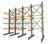 Material Flow Double Sided Structural Cantilever Rack Upright Frames