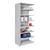 Hallowell Hi-Tech MedSafe Antimicrobial Finish Closed Shelving - 8 Shelf - Add-On