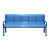 Leisure Craft 6 Ft Long Roll Formed Perforated Bench - Blue