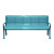Leisure Craft 6 Ft Long Roll Formed Perforated Bench - Teal