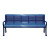 Leisure Craft 6 Ft Long Roll Formed Perforated Bench - Navy