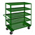 Durham Garden Cart with Five Perforated Shelves