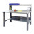 Material Flow 60 x 36 Adjustable Height Industrial Workbenches with Lower Shelf and Riser Material Flow 60 x 36 Adjustable Height Industrial Workbenches with Lower Shelf and Riser