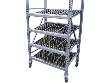 Prtable Flow Rack Keneco Mobile Flow Rack | Flexible FIFO Racks | Material Flow