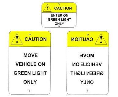 Tri Lite Dock Safety Signs Set of 3 973000 | Material Flow