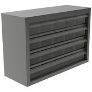 Quantum Storage Systems - PDC-18BK - Plastic Drawer Cabinet w/ 18 Drawers