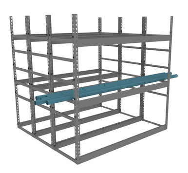 Tennsco Horizontal Bar Rack 8,000 lb. Cap. | Material Flow