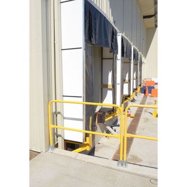 Vestil VDKR-10 Yellow Steel Safety Railings