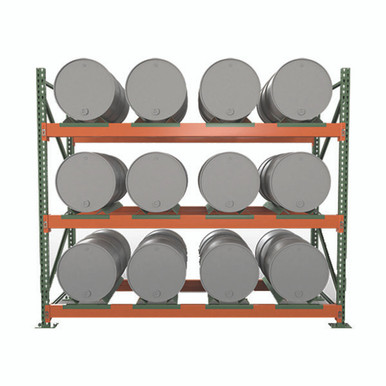 Material Flow SDPR12 Drum Storage Racks - 3 Level