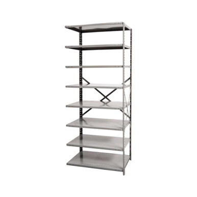 CHROME WIRE SHELVING UNITS w/GIANT HOPPER BINS, Bin Blue, Size W x D x H:  18 x 42 x 74, No. Shelves: 5, No. Bins: 8, Bin Size L x W x