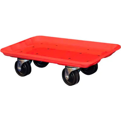 Heavy Duty 550LB Round Moving Dolly Cart - 2-Pack With 3" TPR Silent Wheels, Non-Slip Plywood Platform, No Assembly - For Barrels, Drums, Home & Industrial Use