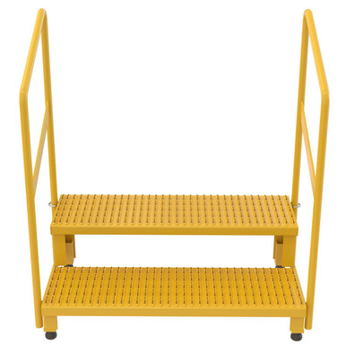 Vestil ASP-36-HR Adjustable Step Stand with Handrail