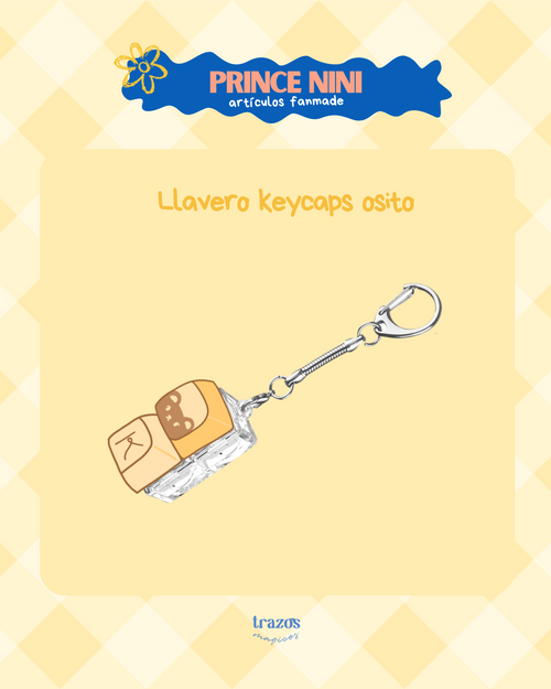 Llavero keycap osito