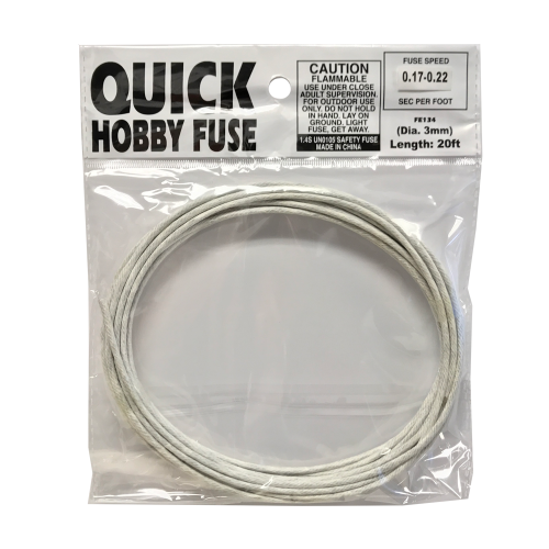 Quick Fuse (3mm) .5sec/ft (1 roll) (Case)