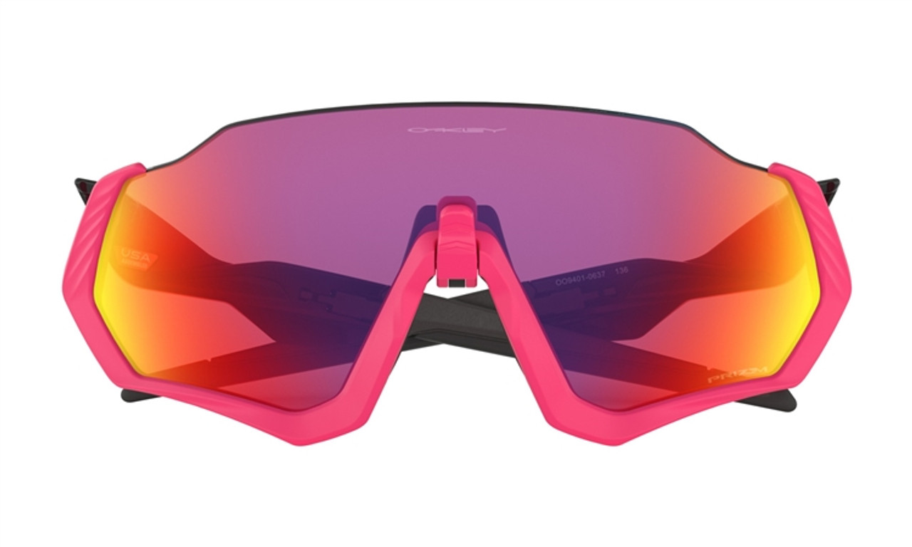 Oakley OO9401-0637 Flight Jacket Neon Pink and Prizm Road Lens