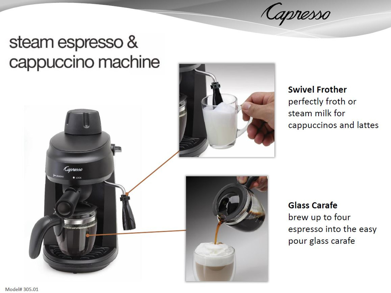 Espresso & Cappuccino Machine Steam PRO Capresso