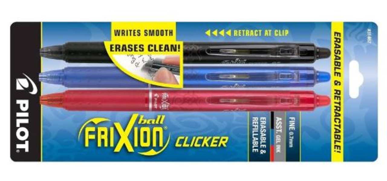 Frixion Clicker Erasable Gel Pen - 0.7mm Blue
