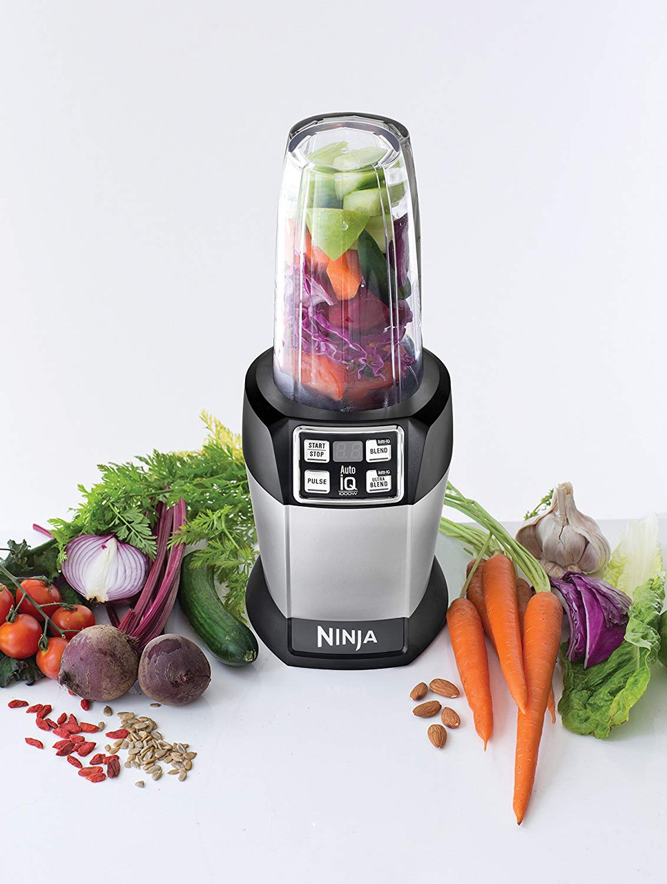 Ninja BL482 Nutri Personal Blender Auto-iQ Base w/ 3 Cups 1000