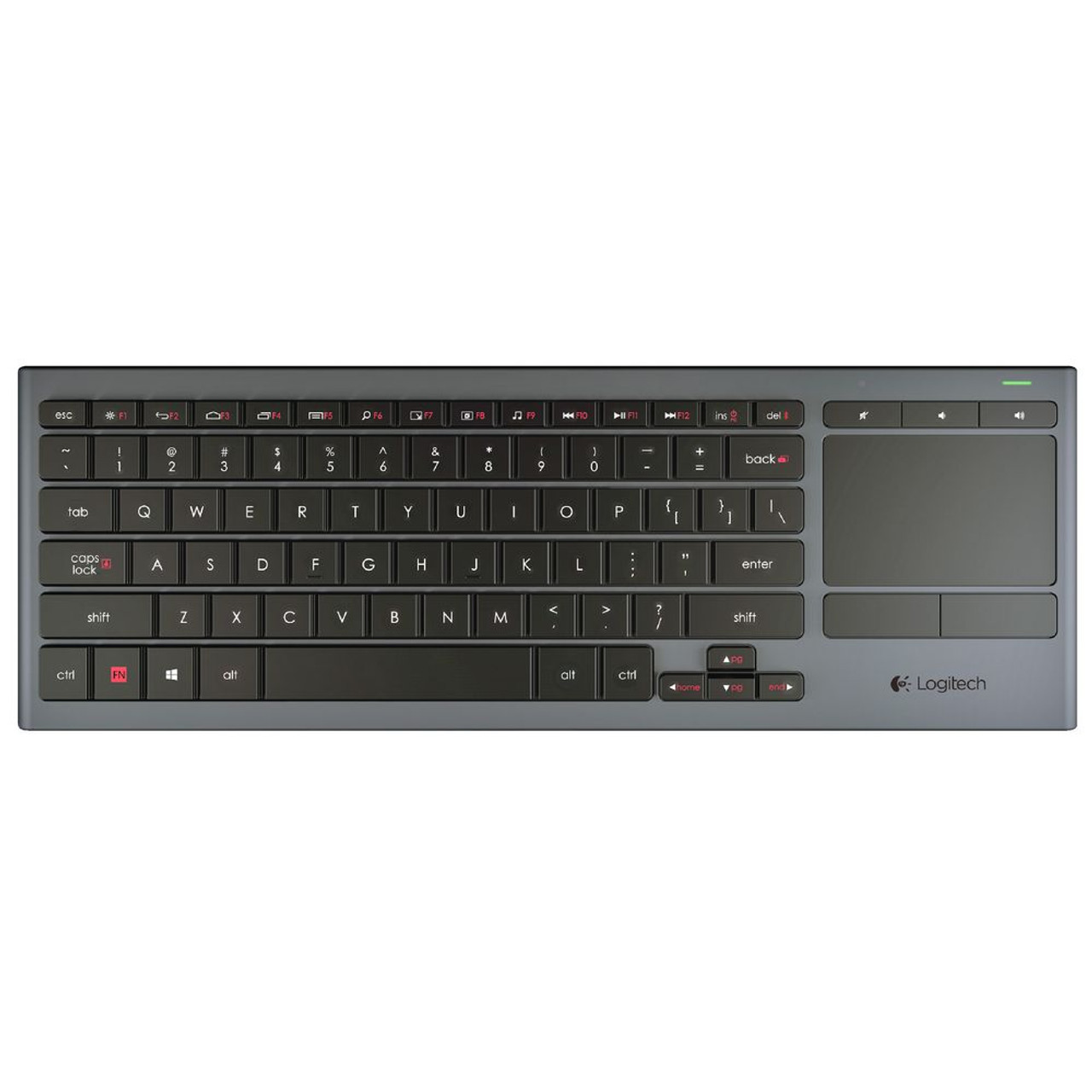 Logitech K830 Illuminated Living Room Wireless Keyboard (Unifying and  Bluetooth) (920-007182) - Refurbished