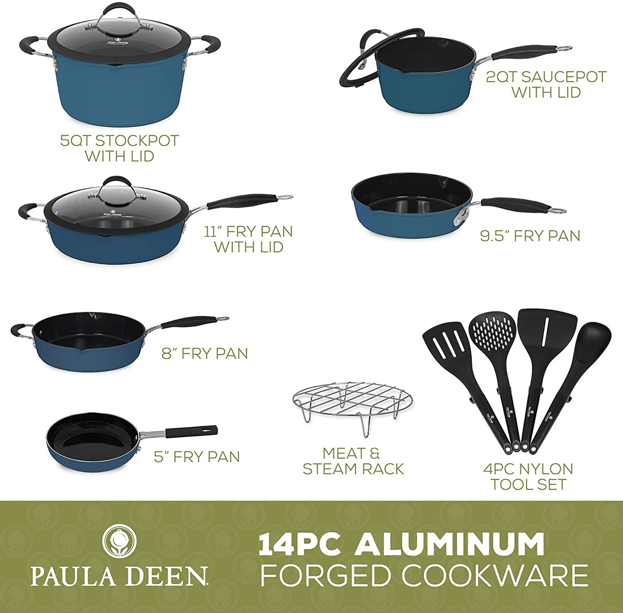 Paula Deen Red Saucepans