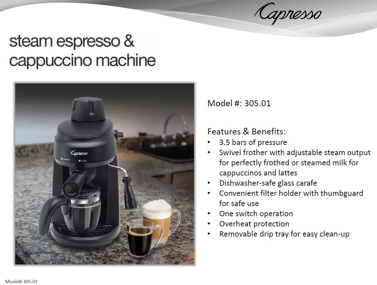 Capresso Steam Espresso & Cappuccino Machine & Reviews