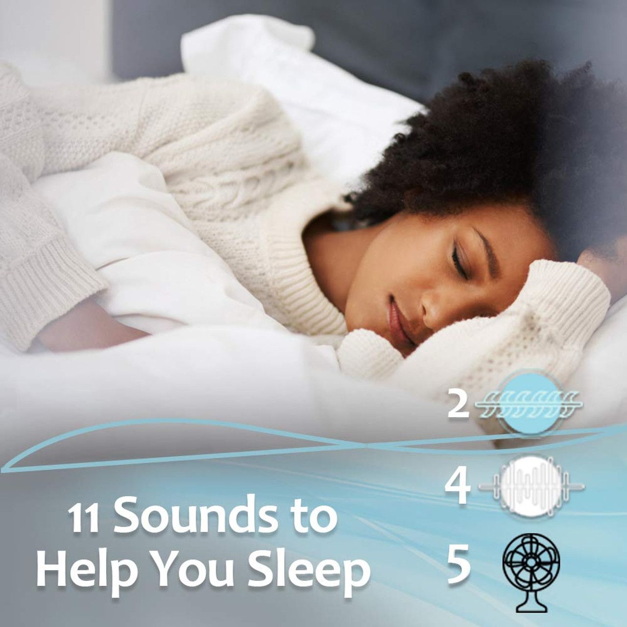 Lectrofan ASM1021-W-RB Micro2 Sleep Sound Machine & Bluetooth Speaker with Fan Sounds  White Noise  & Ocean Sounds for Sleep & Sound Masking  White - Certified Refurbished