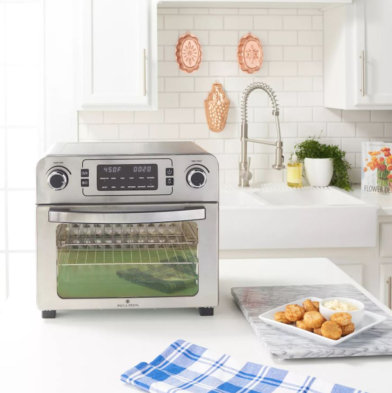 Paula Deen PDAAO1-RB 13 QT 1700 Watt XL Family-Sized Air Fryer Oven wi