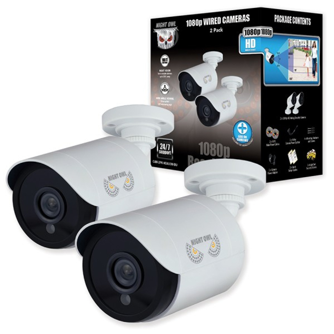 night owl 8 camera 1080p wired security system