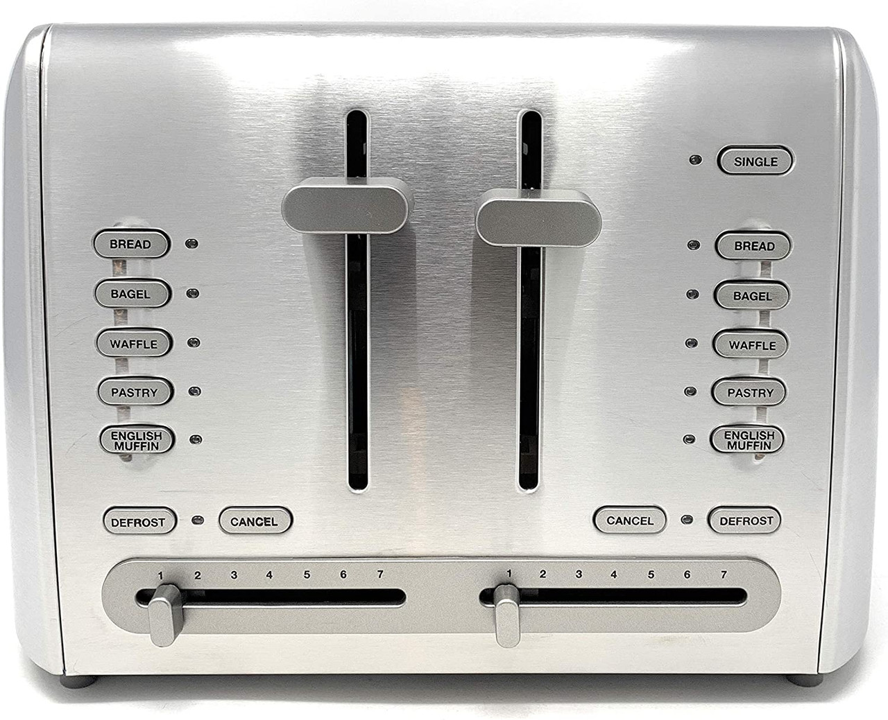 Refurbished: Cuisinart RBT-1350PCFR 4 Slice Metal Toaster - SILVER