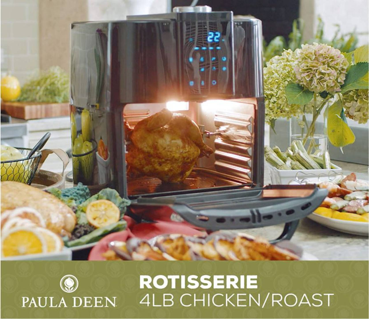 Buy Paula Deen 6.13 QT (1700 Watt) XL Air Fryer, Rapid Air Circulation  System by Nobody Lower on Dot & Bo