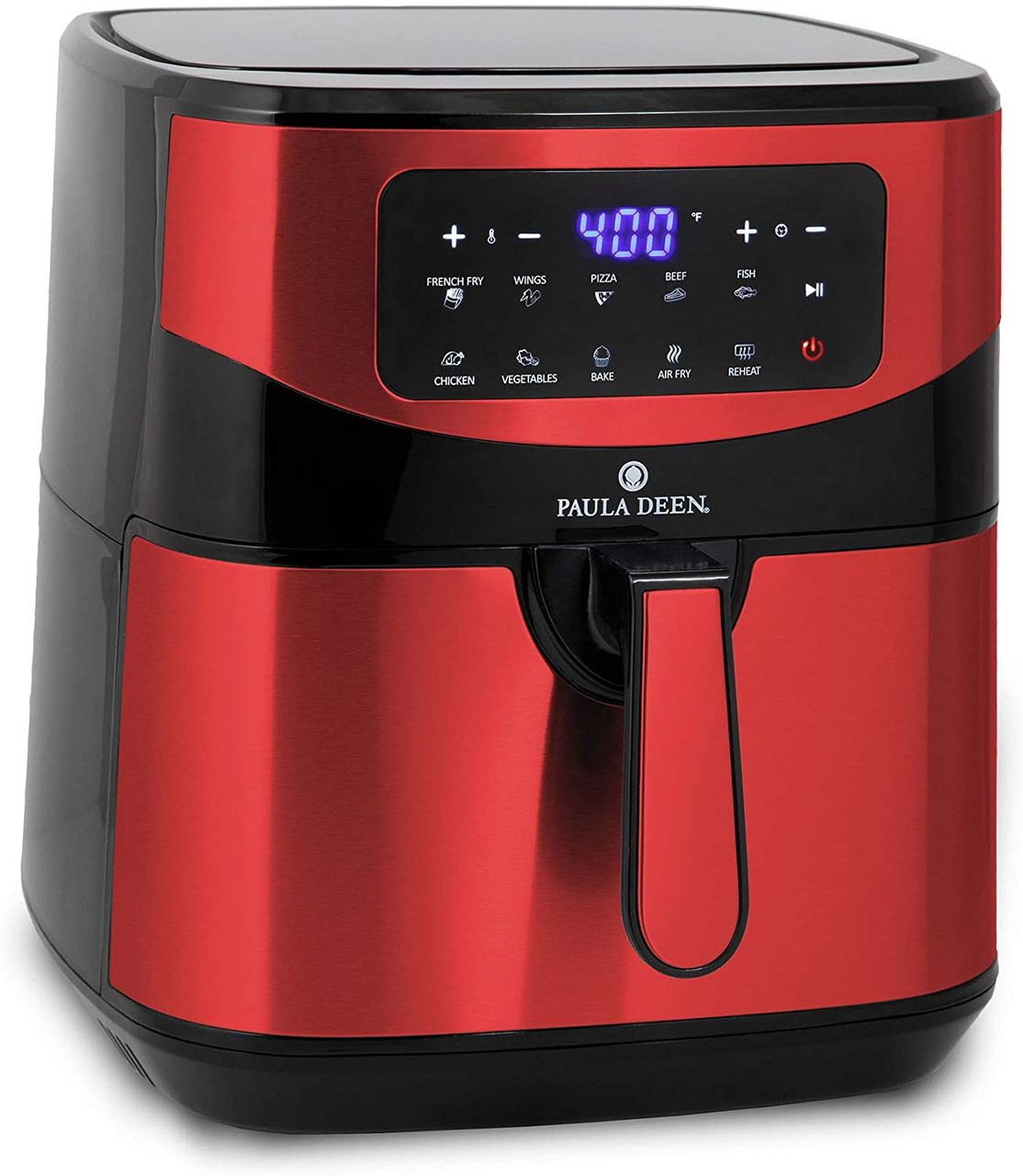 Paula Deen PDKDF579R Stainless Steel 10 QT 1700 Watts Digital LED Display Air  Fryer, Red Stainless - Deal Parade